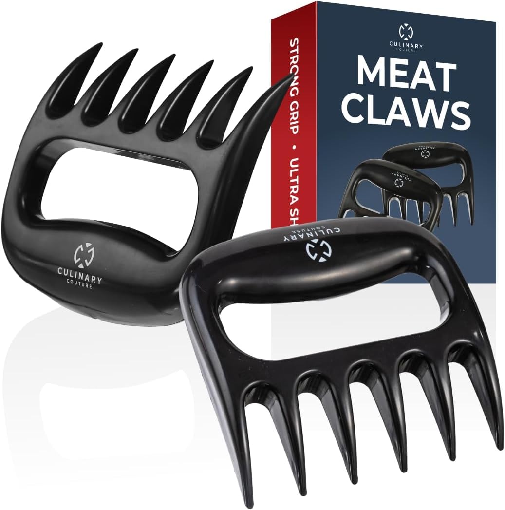 Meat Shredder Claws – Bear Claws Meat Shredder, Dishwasher Safe BBQ Tool | Heat Resistant, Ergonomic Grip Plastic Meat-Claws for Shredding Pulled Pork, Chicken and Beef
