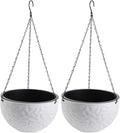 foraineam 10.2 inch dual-pots design hanging planters, self-watering, main product view