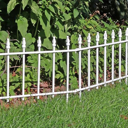 sunnydaze decorative garden fence border, 22" w x, view 9