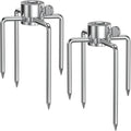 onlyfire 6003 Grill Rotisserie Spit Meat Forks, 1 Pair | For Any Gas/Charcoal Grills, Fits 1/2-Inch & 3/8-Inch Hexagon, 3/8-Inch & 5/16-Inch Square Spit Rods