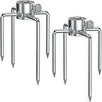 onlyfire 6003 Grill Rotisserie Spit Meat Forks, 1 Pair | For Any Gas/Charcoal Grills, Fits 1/2-Inch & 3/8-Inch Hexagon, 3/8-Inch & 5/16-Inch Square Spit Rods