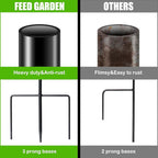 FEED GARDEN Adjustable 32 Inch Shepherd Hooks Thick Rust Resistant Steel Shepard Hooks for Outdoor Hanging Lanterns, Bird Feeders, Solar Lights, Weddings Decor 4 Pack