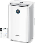 14,000 btu smart wifi portable air conditioner, cools, main product view