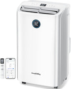 14,000 btu smart wifi portable air conditioner, cools, main product view