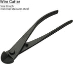 5-Piece Bonsai Tool Set,Knob Cutter,Concave Cutter,Wire Cutter,Jin Pliers,Bonsai Scissors