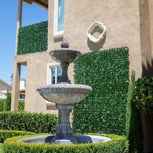 natrahedge 20''x50'' artificial privacy grass wall decor, laurel, package contents