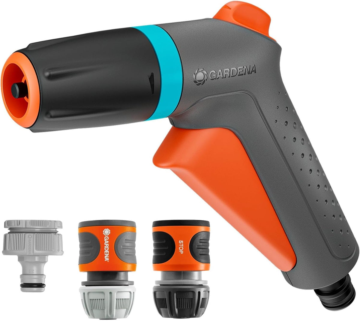 gardena classic cleaning nozzle starter set sprayers & shown in use