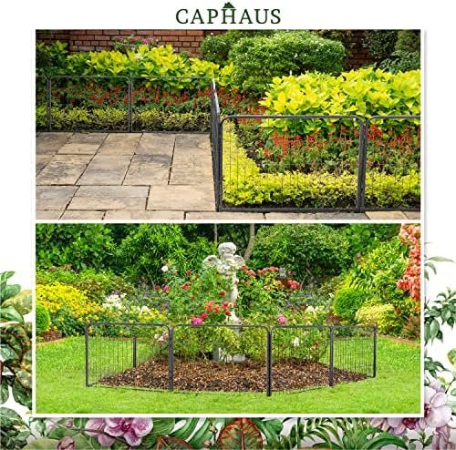 caphaus decorative garden fence, 40 inch x 21, front angle view
