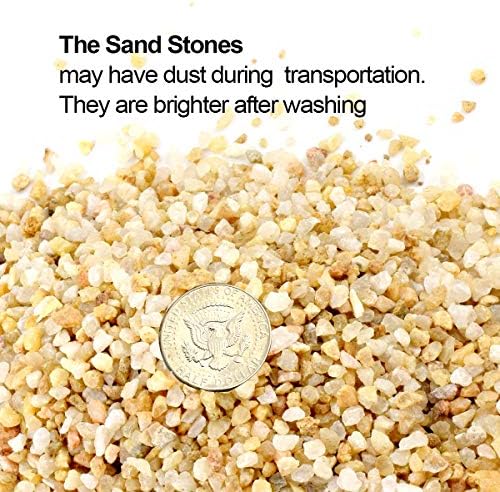 TOYPOPOR Coarse Silica Sand 2.2lb for Bonsai Cacti Succulent and Carnivorous Plant Mix