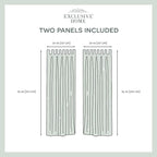 Exclusive Home Cabana Solid Indoor/Outdoor Light Filtering Hook-and-Loop Tab Top Curtain Panel, 54"x96", Winter White, Set of 2