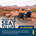 GCI Outdoor Stowaway Rocker - Varsity Gray/White