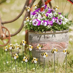 20pcs Bee Garden Stakes, Resin Bumblebee Yard Decor for Flower Pots - Spring Summer Outdoor Decoration, Durable Garden Stakes for Flower Beds & Lawn (20pcs)