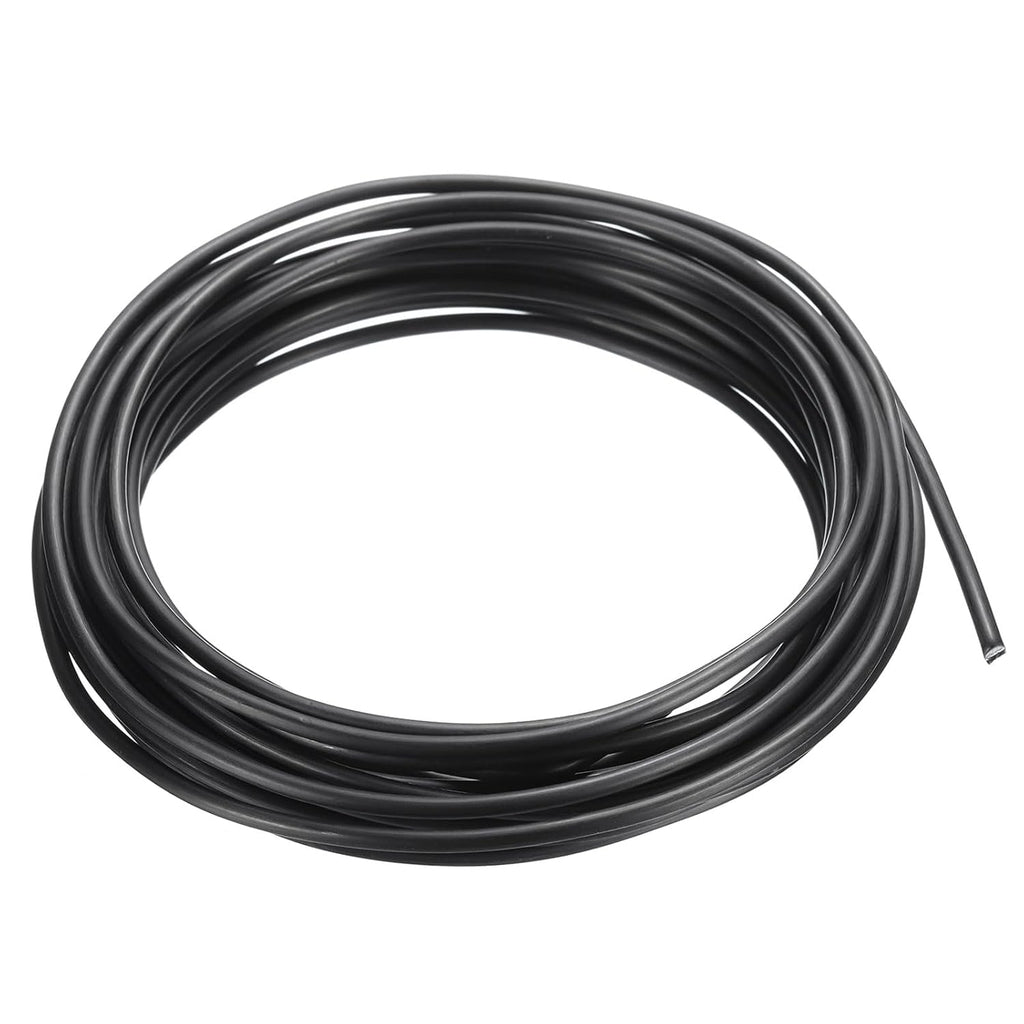 PATIKIL 2.5mm Bonsai Training Wire, 1 Roll Floral Wire Stems Anodized Aluminum Tree Wire 16.4 Feet Total for Gardening Branch Fixing, Black