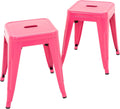18 inch metal stools set of 2, stackable, main product view