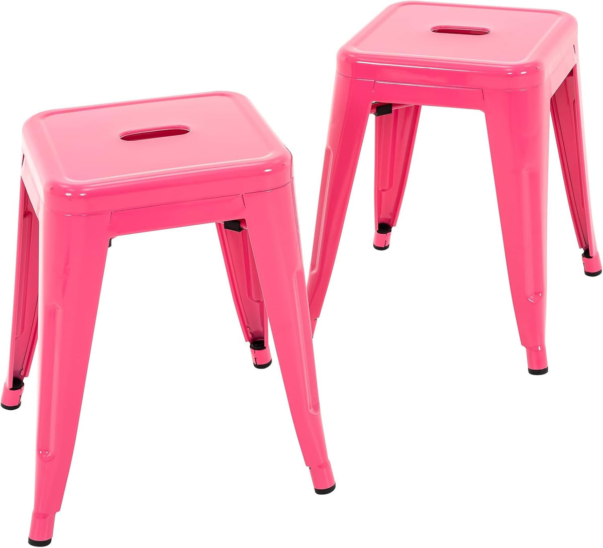 18 inch metal stools set of 2, stackable, main product view