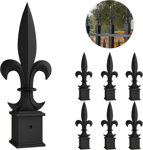 metal fence finials fits 1" square post- aluminium, main product view