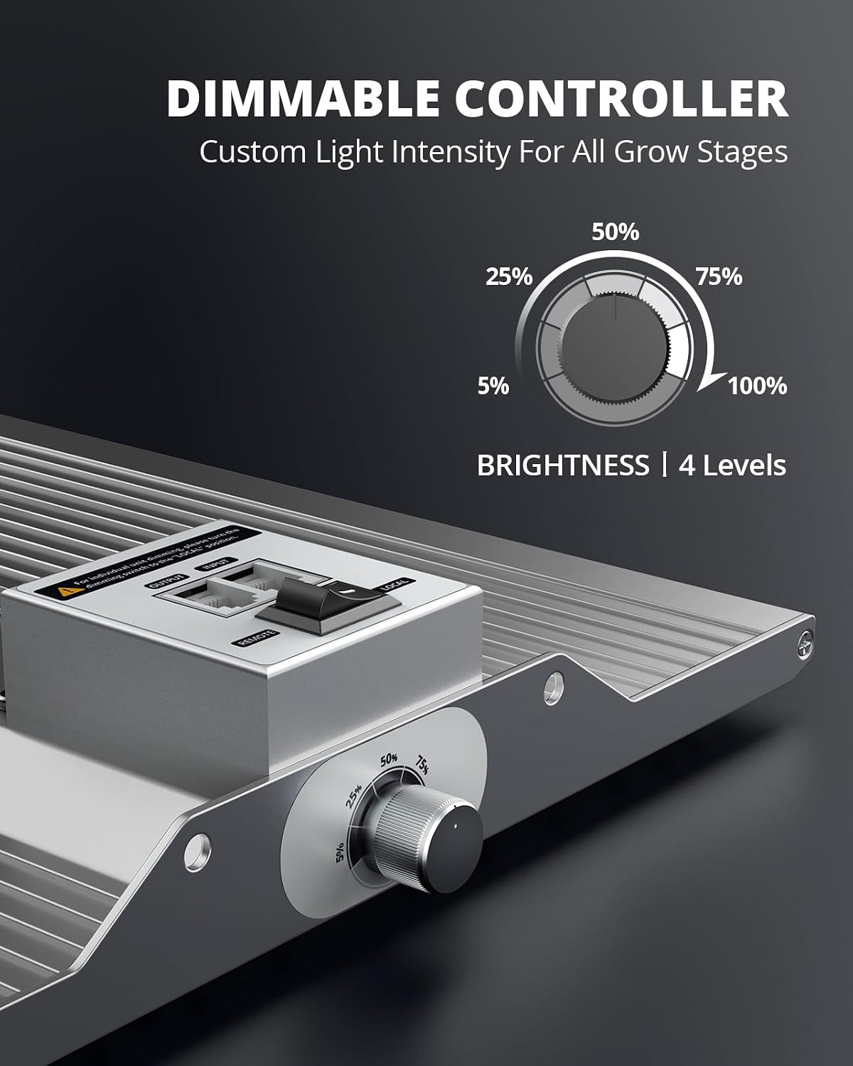 Grow Lights for Seed Starting 250W LED Grow Light Dimming for 4x2/3x3 Tent | VIPARSPECTRA XS2500 Growing Lamps Compatible with Samsung LM301H Diodes, Dimmable Daisy Chain Veg Bloom Full Spectrum