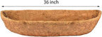 2 Pcs Garden Coconut Planter Liner - Preformed Window Box Natural Trough Coco Coir Mats (36 Inch)