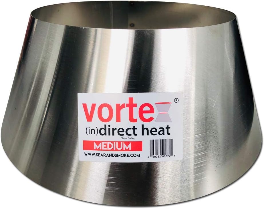 2 Pack - Medium BBQ Vortex™ BGE Kamado Kettle Charcoal (in) Direct Cooking (2)
