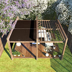 colour tree 5' x 50' brown fence privacy on a desk or shelf