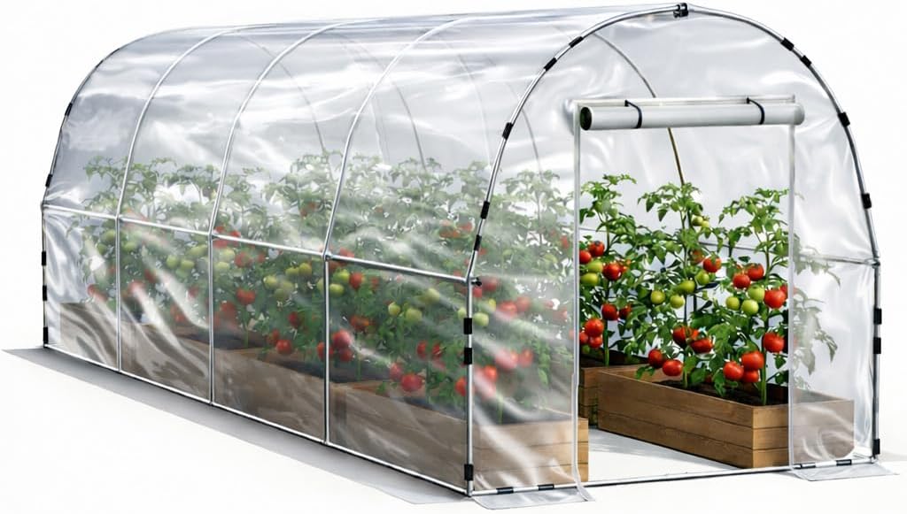 walk-in tunnel greenhouse for outdoors 19.7 x 7.9, main product view