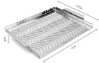 BBQ Grill Pan for Vegetables, Grill Topper Stainless Steel BBQ Wok with Handles Professional Cookware Grill Accessories for Barbecue Grills Outdoor Cooking