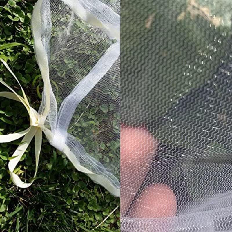 agfabric bird netting 96" hx84 w garden netting, front angle view