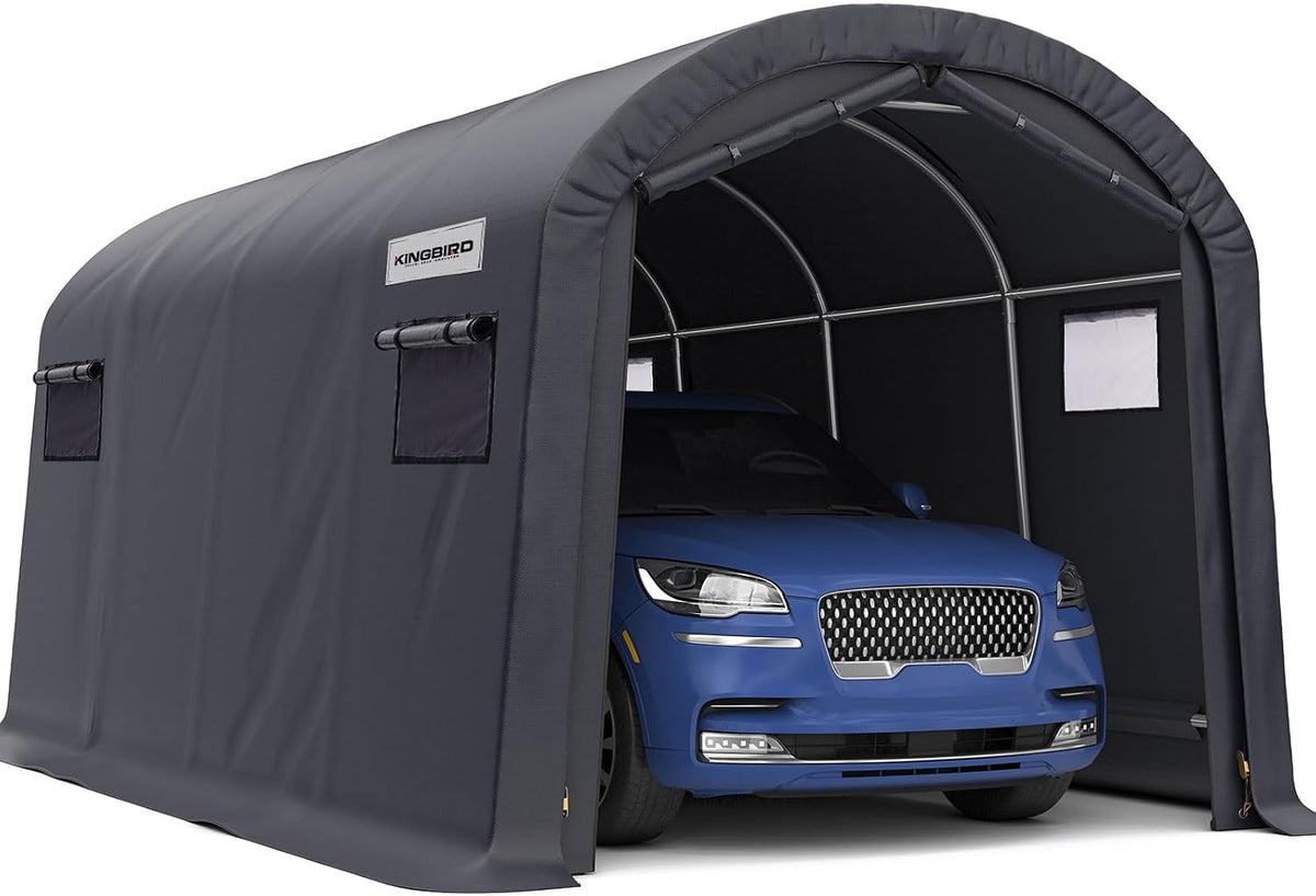 king bird 10' x 20' carport shelter with, main product view