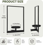 Wall Plant Holder Window Plant Shelves Set of 2, Wall Planters for Indoor Plants - Premium Metal Hanging Plant Holder for Indoor Outdoor Decor