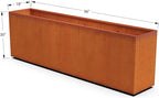 Plantercraft Large Rectangular Planters for Outdoor Plants 96 Inch - Extra Large Corten Steel Planter Box for Patios and Gardens - Modern Metal Planter for Privacy Screens and Raised Beds