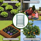 portable 4'x4' large 6ft tall plant netting cover, view 9