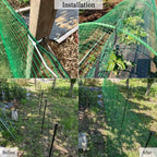 deer fence netting 5x65 ft, heavy duty plastic, front angle view