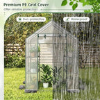 giantex walk-in greenhouse, gardening plant tent with roll-up, package contents