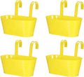 uxcell rail planter for outdoor plants, 4 pcs, main product view