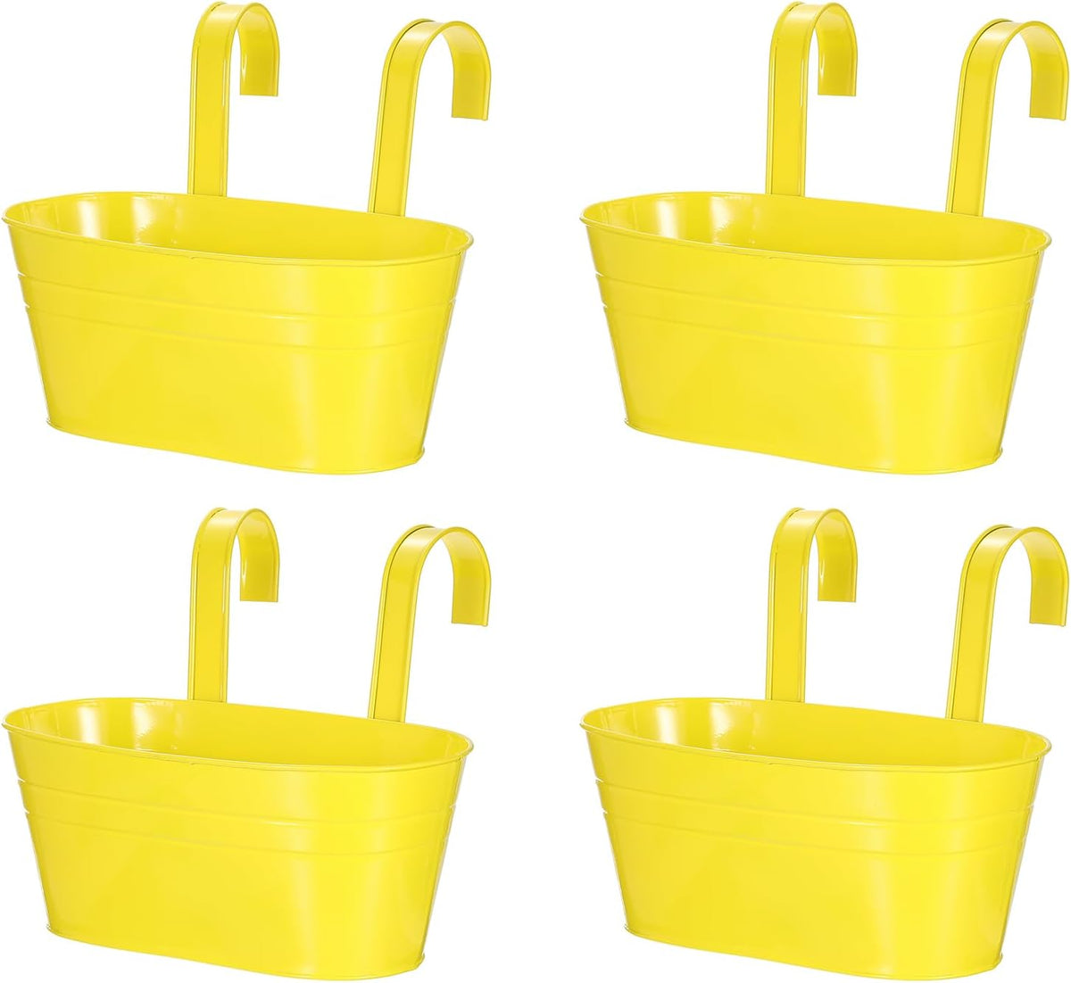 uxcell rail planter for outdoor plants, 4 pcs, main product view