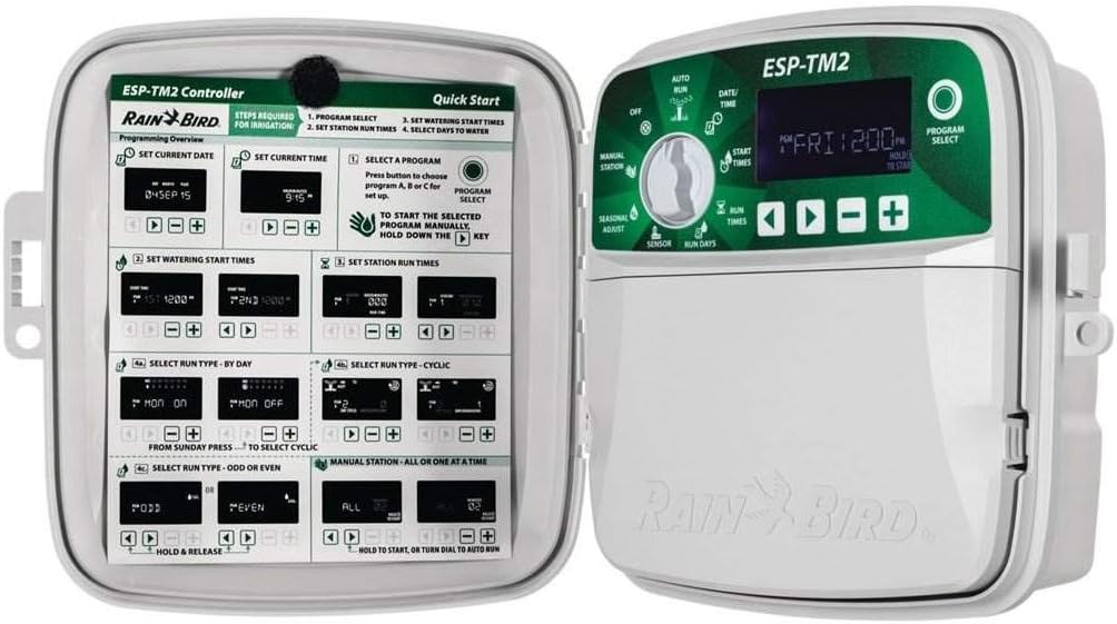 Rain Bird ESP-TM2 8 Station WiFi Ready Indoor/Outdoor Controller | TM2-8