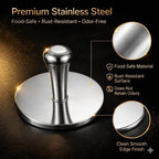 Premium Stainless Steel Smash Burger Press, Heavy Duty Burger Smasher with Ergonomic Handle, Large Press Surface, Easy to Clean, Perfect for Grill, Griddle & Everyday Cooking