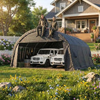 cobizi carport 20x20 heavy duty 2 car carport showing dimensions