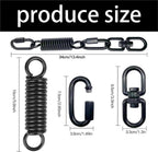 Hammock Chair Spring Upgrades 360 Rotating Spring With Carabiners Shock Absorption For Hammock Chair