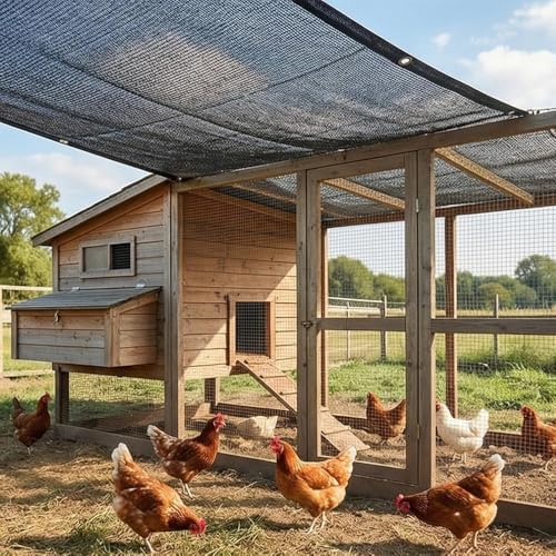 40% garden shade cloth for plants, 16x24ft sun, front angle view