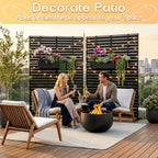 mtart metal privacy screen 72" h x 47.2", package contents