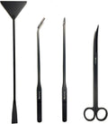 Aquarium Tweezers, Capetsma Stainless Steel Aquarium Plant Tools Long Aquascaping Tools Scissors Spatula Aquatic Plants Tool Set For Freshwater and Saltwater