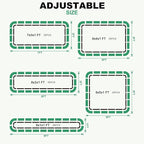 1MORE Raised Garden Bed -8X2X1 Galvanized Planter Box for Outdoor Gardening,5 in 1 Modular Raised Bed Kit with Protective Tape, Gloves for Herb,Ideal for Vegetables and Plants.Sliver-2pack