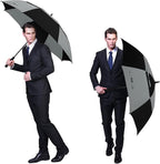 G4Free 47/54/62/68/72 Inch Automatic Open Golf Umbrella Oversize Extra Large Double Canopy Vented Windproof Waterproof Stick Umbrellas