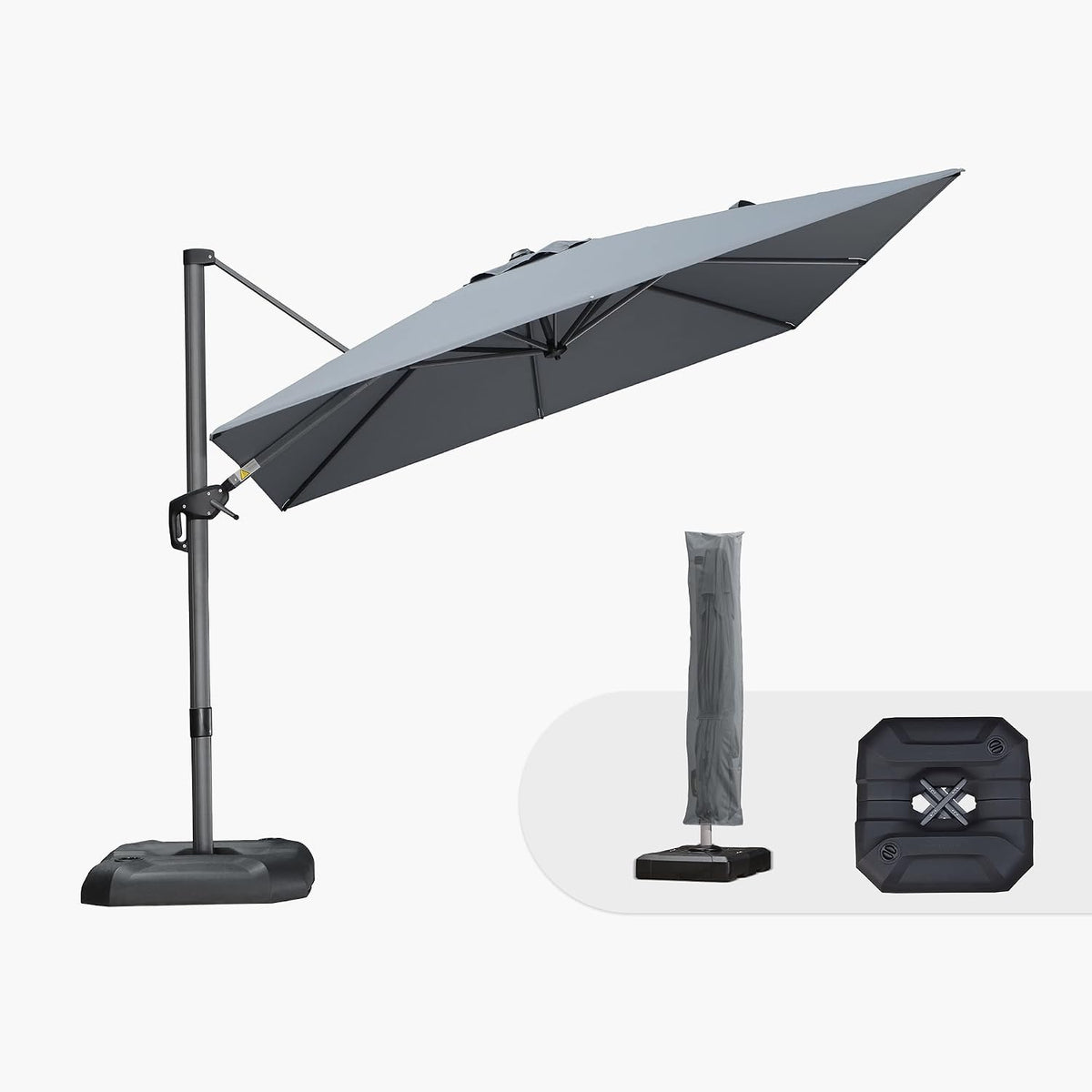 purple leaf umbrella with base & cover 9', main product view