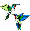 hummingbird stained glass window hanging suncatchers,gifts for women, main product view