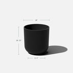 Veradek Mason Series Lima Planter - Round Planter for Indoor or Outdoor Porch/Garden | Made from Plastic-Stone Composite with Drainage Holes | Modern Décor for Succulents, Flowers, Small Plants