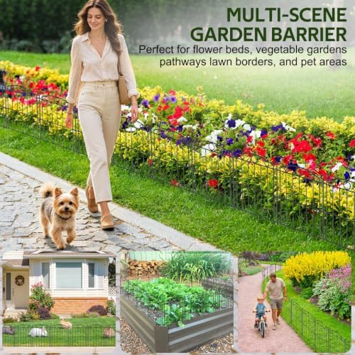 decorative garden fence 17in x 15ft, 15 panels on a desk or shelf
