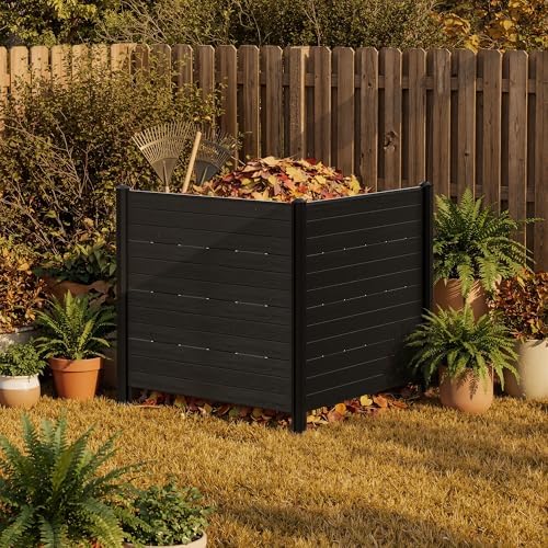 48''w x 45.4''h outdoor privacy screen with 4, front angle view