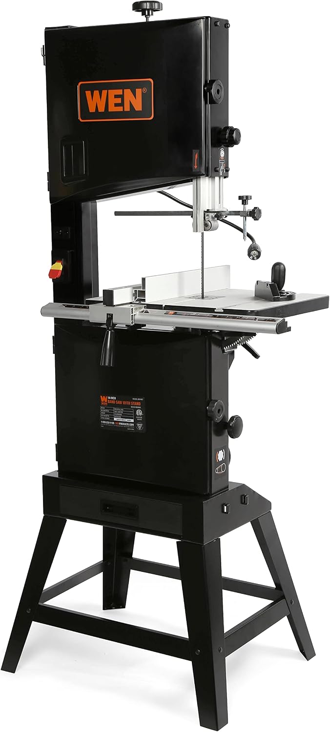 wen (ba1487) band saw with stand,two-speed,black,14-inch, main product view